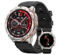 KOSPET Tank T3 Ultra 2 Smartwatch da Uomo, Orologio Militare con GPS, Impermeabile 5 ATM, Schermo AMOLED HD da 1,43 Pollici, Oltre 170 Modalità Sportive, Compatibile con Android/iOS Argento