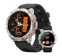 KOSPET TANK T3 Ultra Smartwatch Uomo, Orologio Militare on GPS, 5ATM Impermeabile, 1.43”Schermo HD AMOLED, 170+ Modalità Sport, Chiamata Bluetooth/Altitudine/Pressione/Bussola (Argento)