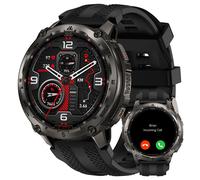 KOSPET Tank T4 Smartwatch Uomo, Acciaio Inox Completo, GPS a 6 Satelliti & Mappe