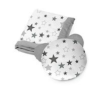 Kospu set di biancheria da letto e coperta per bambini e ragazzi, tessuto in cotone e velluto, imbottitura 100% poliestere, coperta per dormire 135 x 100 cm, cuscino per dormire orso æ50 cm