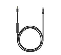 Koss Cavo di utilità USB-C, funziona con Koss Utility Series System, microfono in linea e telecomando, built-in 24 bit/96 kHz DAC, nero