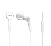 KOSS Cuffie con filo e Microfono, Earphones In Ear, Auricolari Leggeri, Jack da 3,5mm KEB9i, Bianco - 0021299189580