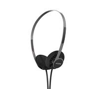 Koss KPH40 - Cuffie on-ear utili, sistema di cavi intercambiabili staccabili, stile retrò, design ultra leggero (nero invisibile)