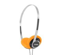 Koss KPH40 - Cuffie retrò in-ear, stile anni 80, leggere, classiche, risposta di frequenza ultra ampia, archetto regolabile in acciaio inossidabile, cuscinetti in schiuma arancione