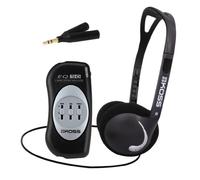 Koss Pacchetto di intrattenimento DVD portatile con cuffie stereo PTX6 e equalizzatore portatile EQ50 - Nero