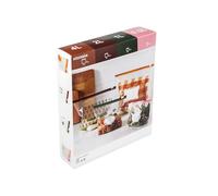 Kossebar, sacchetti richiudibili per alimenti con cerniera, in scatola di selezione dispenser, 4 L, 2 L, 1 L, 0,5 L, adatti al congelatore, resistono fino a 50 °C, autoportanti e rinforzati