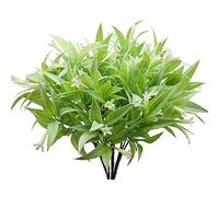 KostaTech 4 Pezzi Pianta Artificiale Morning Glory, 30cm Foglie Artificiali Bouquet Decorazione Primaverile per Ornamenti da tavola Interno Esterno Giardino Home Office (Bianca)