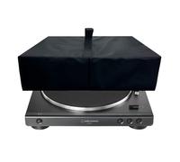 KOSTOO Custodia protettiva antipolvere per giradischi, compatibile con giradischi Audio-Technica LP60XBTBK/LPW50BTRW/AT-LP60X-BK/AT-LP3XBT-BK con trasmissione a cinghia, Nero, Poliestere