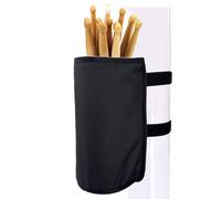 KOSTOO Supporto per bacchette in nylon ad alta capacità per bacchette, pennelli, mazzuole con due cinghie in velcro da attaccare alla batteria e al leggio