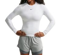 Koszulka tenisowa Nike One Dri-Fit Fitted Long Sleeve Top - white/black # XXS (L)