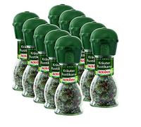 Kotanyi - Set di 10 erbe aromatiche Rustikana, 48 g, in macinino grosso + fine/macinaspezie