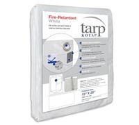 Kotap 4,6 m x 6,1 m fire-retardant White TARP, item: fr-1520