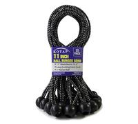 Kotap BB-11B - Elastici per palline, 27,9 cm, 25 pezzi, colore: nero Kotap