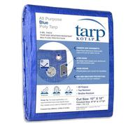 Kotap TRA-1018 Protezione Multiuso e Copertura 5 Mil Poly Tarp, Blu, Cut Size: 10 x 18'/Finished Size: 9' 4" X 17' 6"