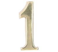 KOTARBAU® "1" ottone autoadesivo 5 cm in ottone per porte di casa