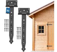 KOTARBAU 2 ganci a croce di colore nero, 300 mm, cerniera per porta esterna, cerniere per porte