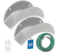 KOTARBAU® 2 Pezzi Supporto da Parete per Tubo 275 x 113 mm, in Acciaio, Supporto da Parete per Tubi da Giardino, Appendiabiti per Tubi da Giardino, Supporto per Tubi da Giardino in Metallo