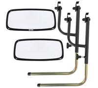 KOTARBAU 2 specchietti per trattore, 15,5 x 28,5 cm, universali, in PVC, con supporto, 48-71 x 33 cm, in alluminio, telescopico, per trattore, specchietto retrovisore esterno, agricoltura, braccio