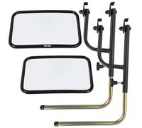 KOTARBAU 2 specchietti per trattore con supporto telescopico, universale, 31 x 20,5 cm, in PVC, con supporto per specchio, trattore, specchietto retrovisore esterno, agricoltura, braccio per