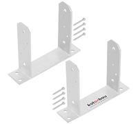 KOTARBAU® 2 supporti per pali da 160 mm, TT in acciaio zincato a caldo, per ancoraggio, per pali in legno, pali di legno, pali in metallo, base per pali quadrati