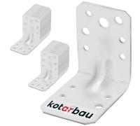 KOTARBAU® 25 Pezzi Staffa Angolare - Acciaio Zincato - 60 x 60 x 45 mm - Argento - Staffe Angolari per Legno - Squadretta Angolare 90 Gradi - Resistente alla Corrosione