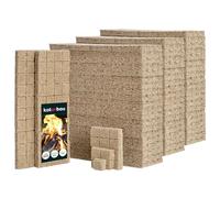 KOTARBAU® Accendifuoco per camino, 2400 pezzi, a cubo, in lana di legno, inodore, ecologico