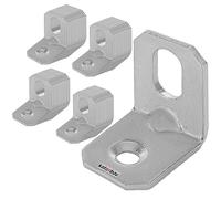 KOTARBAU, angolo di regolazione 20 x 20 x 16 mm, angolo di bordatura, raccordo a gomito, foro lungo, apertura di regolazione, raccordo in legno, angolo di montaggio (50)