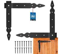 KOTARBAU® Angolo piatto per tapparelle, 250 x 250 x 35 mm, set da 2 pezzi | Angolo decorativo, angolo per mobili, stile retrò, angolo decorativo, raccordi per finestre, acciaio verniciato a polvere
