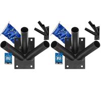 KOTARBAU Bandiere, Acciaio, Nero, 24 mm (Confezione da 2)