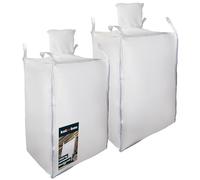 KOTARBAU® Big Bag - 2 sacchi per rifiuti da giardino, 90 x 90 x 160 cm, imbuto superiore e inferiore, 1000 kg, in polipropilene, per carichi pesanti, da giardino, da giardino