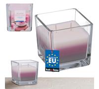 KOTARBAU® Candela profumata a 2 stoppini in vetro SPA giardino candela due stoppini tricolore idea regalo aromaterapia decorazione candele durata fino a 32 ore