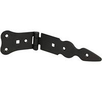 KOTARBAU® Cerniera 150 mm cerniera per porta cerniera per cancello nastro verniciato a polvere cerniera a croce cerniera superiore in acciaio inossidabile nero