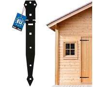 KOTARBAU® Cerniera 250 mm cerniera per porta cerniera per cancello nastro verniciato a polvere cerniera a croce cerniera superiore in acciaio inossidabile nero