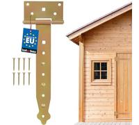 KOTARBAU® Cerniera a croce per porta 250 mm cerniera per cancello nastro per cancello zincato cerniera in acciaio inossidabile dorato