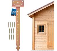 KOTARBAU® Cerniera a croce per porta 350 mm cerniera per cancello nastro per cancello zincato cerniera in acciaio inossidabile dorato
