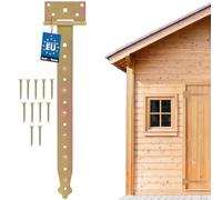 KOTARBAU® Cerniera a croce per porta 400 mm cerniera per cancello nastro per cancello zincato cerniera in acciaio inossidabile dorato