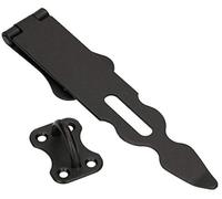 KOTARBAU® Cerniera per Cancello 200 mm serratura cancello cancelletto chiusura cerniera porta portile perno cardine luchetto sicurezza in acciaio nero