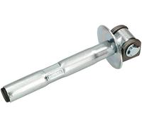 KOTARBAU® Cerniera per cancello regolabile con ancoraggio + rosetta, ideale per carichi pesanti, tassello chimico, zincato, M20, Ø 27 mm
