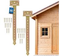 KOTARBAU® Cerniera per Cancello T 400 mm (15.75 in) 2pz serratura cancelletto chiusura porta portile persiane perno cardine luchetto sicurezza