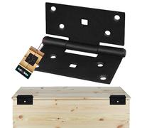 KOTARBAU® Cerniere pieghevoli 90 x 95 mm in acciaio verniciato a polvere, cerniere per porte dell'armadio, cerniere per mobili, cerniere per finestre
