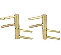 KOTARBAU® Cerniere universali per porta in ottone resistente, 2 pezzi, grande capacità di carico, testa cilindrica regolabile, giallo, 20 mm, Cerniera per porta