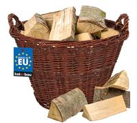 KOTARBAU® Cesto Portaoggetti - Cesto Vimini - con Manici - Vimini Naturale - Ø 55 cm - Marrone - Cesta Porta Legna - per Frutta & Verdura - Giocattoli - Decorazione Casa