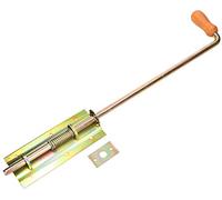 KOTARBAU® - Chiavistello a molla, 550/13 mm di larghezza, zincato, per cancelli garage, pforten con manico in legno
