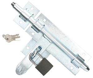 KOTARBAU Chiavistello per Chiavistello 270 mm (10.63 in) con Lucchetto a Barilotto per Pollaio Argento Galvanizzato