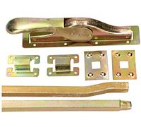 KOTARBAU® - Chiavistello per porta, 2500 mm, zincato, giallo