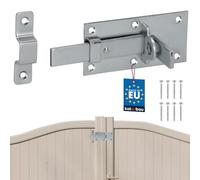 KOTARBAU® Chiavistello universale in acciaio, 50 x 100 mm, per porte e cancelli, chiavistello da giardino, serratura a chiave, resistente alle intemperie