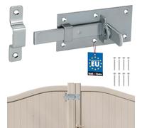 KOTARBAU® Chiavistello universale in acciaio, 60 x 130 mm, chiavistello dritto per porte e cancelli, serratura da giardino, resistente alle intemperie