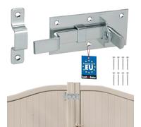 KOTARBAU® Chiavistello universale in acciaio, 60 x 130 mm, per porte e cancelli, chiavistello da giardino, serratura a chiave, resistente alle intemperie