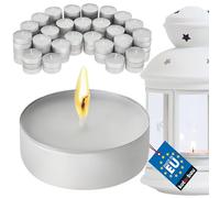 KOTARBAU® Confezione da 100 candele tealight senza profumo, durata 3 ore