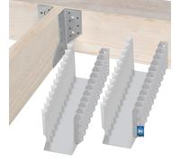 KOTARBAU® Confezione da 25 pezzi, Staffa per travi tipo A, 140 mm, giunto per travi in legno, per costruzione edile esterna